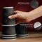 Insulated Disposable Coffee Cups with Lids & Straws 12 oz, 100 Packs - Paper Cups for Hot Beverage Drinks To Go Tea Coffee Home Office Car Coffee Shop Party (Black)